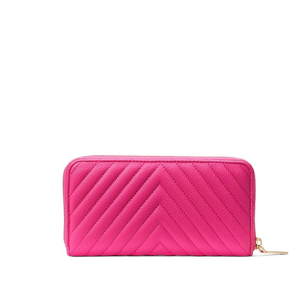 NWT Victoria's Secret Large Hot Pink Quilted Wallet 🛍️❤️💕 - Picture 4 of 11